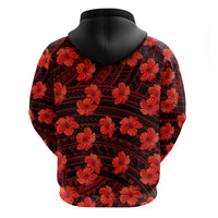 Polynesian Pride Hawaii Style With Hibiscus Hoodie Red LT9 - Polynesian Pride