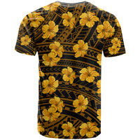 Polynesian Pride Hawaii Style With Hibiscus T Shirt Yellow LT9 - Polynesian Pride