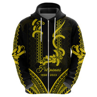 Philippines Independence Day Hoodie Pechera With Side Barong Patterns LT9 - Polynesian Pride