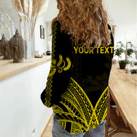 Personalised Philippines Independence Day Women Casual Shirt Pechera With Side Barong Patterns LT9 - Polynesian Pride