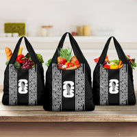 New Zealand Football White Fern Supporter Grocery Bag LT9 3-pack One Size Black - Polynesian Pride