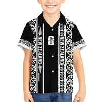 Custom New Zealand Football White Fern Supporter Kid Hawaiian Shirt