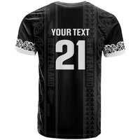 Custom New Zealand Football White Fern Supporter T Shirt LT9 - Polynesian Pride