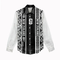 Custom New Zealand Football White Fern Supporter Women Casual Shirt