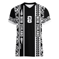 Custom New Zealand Football White Fern Supporter Women V-Neck T-Shirt