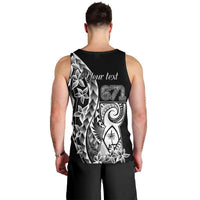 671 Guam Personalised Men Tank Top Latte Stone Tribal