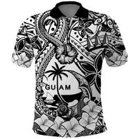 Guam Hafa Adai Guasali Flowers Polo Shirt