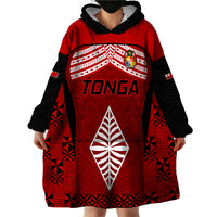 Tonga Rugby Wearable Blanket Hoodie Go Champions World Cup 2023 Ngatu Unique LT9 - Polynesian Pride