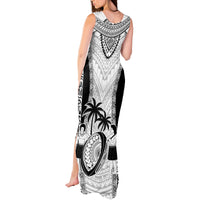 Custom Fiji Rugby Tank Maxi Dress Go Champions World Cup 2023 Tapa Unique White Vibe LT9 - Polynesian Pride