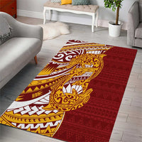Couple Dolphins Maori Motif Area Rug - Polynesian Pride