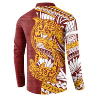 Couple Dolphins Maori Motif Button Sweatshirt - Polynesian Pride