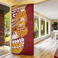Couple Dolphins Maori Motif Door Cover LT9 - Polynesian Pride