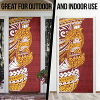 Couple Dolphins Maori Motif Door Cover LT9 - Polynesian Pride