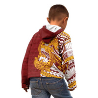 Couple Dolphins Maori Motif Kid Hoodie - Polynesian Pride