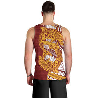Couple Dolphins Maori Motif Men Tank Top - Polynesian Pride