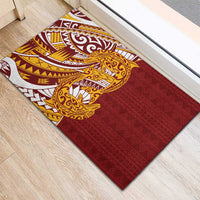 Couple Dolphins Maori Motif Rubber Doormat - Polynesian Pride