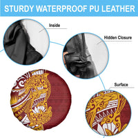 Couple Dolphins Maori Motif Spare Tire Cover - Polynesian Pride