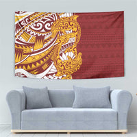 Couple Dolphins Maori Motif Tapestry - Polynesian Pride
