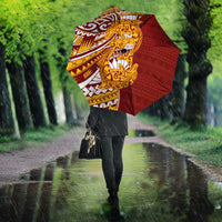Couple Dolphins Maori Motif Umbrella LT9 - Polynesian Pride