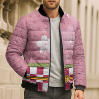 Japanese Asanoha Pattern Bomber Puffer Jacket Charm Against Evil Spirits LT9 - Polynesian Pride