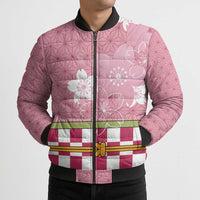 Japanese Asanoha Pattern Bomber Puffer Jacket Charm Against Evil Spirits LT9 - Polynesian Pride