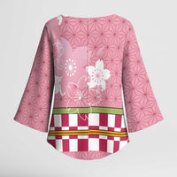 Japanese Asanoha Pattern Kimono Sleeve Blouse Charm Against Evil Spirits - Polynesian Pride