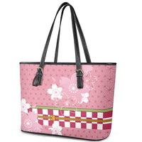 Japanese Asanoha Pattern Leather Tote Bag Charm Against Evil Spirits - Polynesian Pride