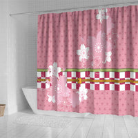 Japanese Asanoha Pattern Shower Curtain Charm Against Evil Spirits - Polynesian Pride