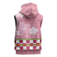 Japanese Asanoha Pattern Sleeveless Zip Hoodie Charm Against Evil Spirits LT9 - Polynesian Pride
