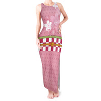 Japanese Asanoha Pattern Tank Maxi Dress Charm Against Evil Spirits - Polynesian Pride