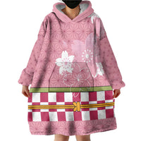 Japanese Asanoha Pattern Wearable Blanket Hoodie Charm Against Evil Spirits - Polynesian Pride