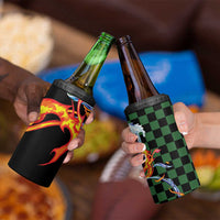 Japanese Asanoha Pattern 4 in 1 Can Cooler Tumbler Sun Flame Slayer Dragon Hinokami Kagura Spirit - Polynesian Pride