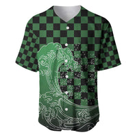 Japanese Asanoha Pattern Baseball Jersey Water Breathing Slayer Dragon - Polynesian Pride