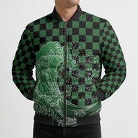 Japanese Asanoha Pattern Bomber Puffer Jacket Water Breathing Slayer Dragon LT9 - Polynesian Pride