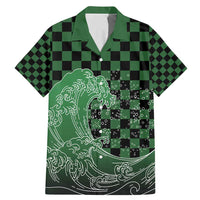 Japanese Asanoha Pattern Family Matching Mermaid Dress and Hawaiian Shirt Water Breathing Slayer Dragon - Polynesian Pride