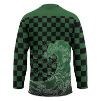 Japanese Asanoha Pattern Hockey Jersey Water Breathing Slayer Dragon - Polynesian Pride