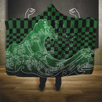 Japanese Asanoha Pattern Hooded Blanket Water Breathing Slayer Dragon LT9 - Polynesian Pride