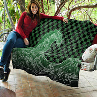 Japanese Asanoha Pattern Quilt Water Breathing Slayer Dragon - Polynesian Pride