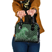 Japanese Asanoha Pattern Shoulder Handbag Water Breathing Slayer Dragon - Polynesian Pride