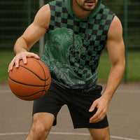 Japanese Asanoha Pattern Sleeveless Hoodie Water Breathing Slayer Dragon LT9 - Polynesian Pride