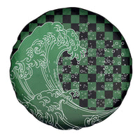 Japanese Asanoha Pattern Spare Tire Cover Water Breathing Slayer Dragon - Polynesian Pride