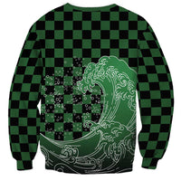 Japanese Asanoha Pattern Sweatshirt Water Breathing Slayer Dragon LT9 - Polynesian Pride