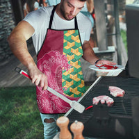 Japanese Bishamon-Kikkou Pattern Apron Water Pillar Silent River Flow - Polynesian Pride