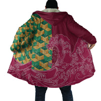 Japanese Bishamon-Kikkou Pattern Cloak Water Pillar Silent River Flow - Polynesian Pride