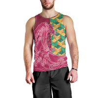 Japanese Bishamon-Kikkou Pattern Men Tank Top Water Pillar Silent River Flow - Polynesian Pride