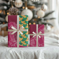 Japanese Bishamon-Kikkou Pattern Wrapping Paper Water Pillar Silent River Flow - Polynesian Pride