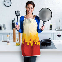 Japanese Kaen Pattern Apron Flame Pillar Blazing Lion Heart - Polynesian Pride