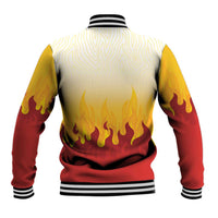 Japanese Kaen Pattern Baseball Jacket Flame Pillar Blazing Lion Heart LT9 - Polynesian Pride