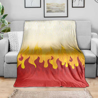 Japanese Kaen Pattern Blanket Flame Pillar Blazing Lion Heart - Polynesian Pride