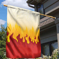 Japanese Kaen Pattern Garden Flag Flame Pillar Blazing Lion Heart - Polynesian Pride